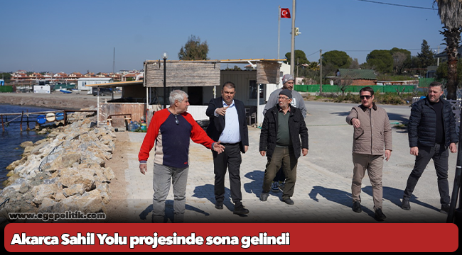 Akarca Sahil Yolu projesinde sona gelindi
