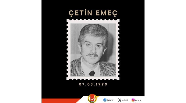 İzmir Gazeteciler Cemiyeti, "Çetin Emeç'i saygıyla anıyoruz"