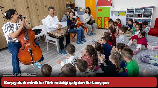 Karşıyakalı minikler Türk müziği çalgıları ile tanışıyor