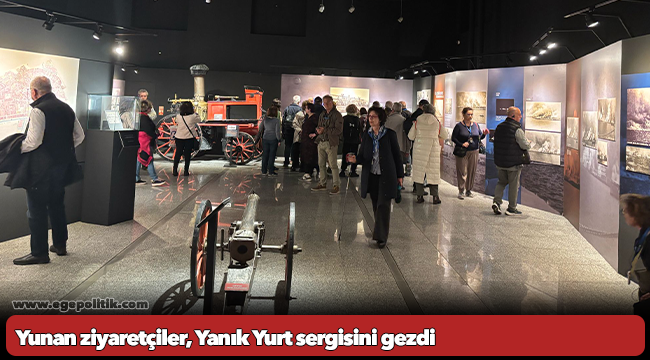 Yunan ziyaretçiler, Yanık Yurt sergisini gezdi