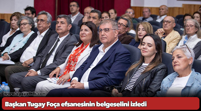 Başkan Tugay Foça efsanesinin belgeselini izledi “Ne mutlu ki Nihat Dirim var”