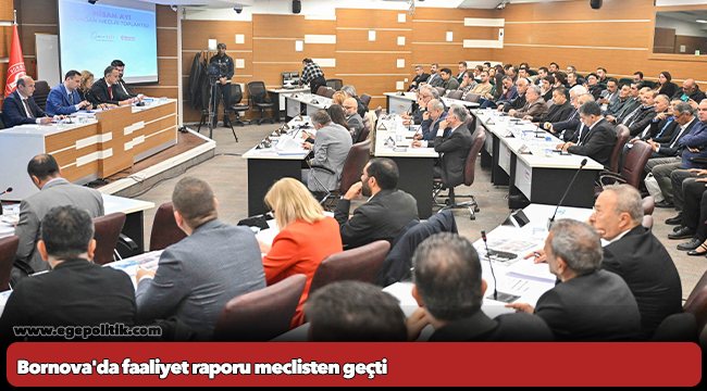 Bornova&#039;da faaliyet raporu meclisten geçti