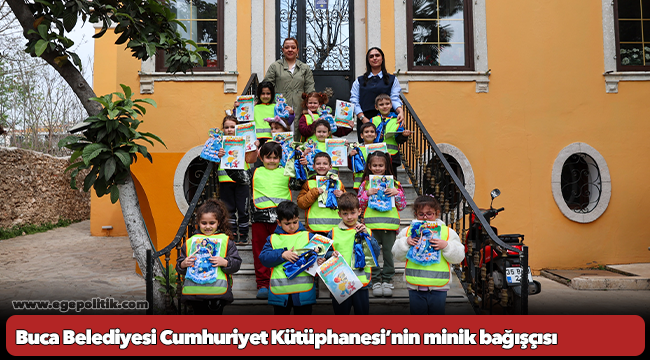 Buca Belediyesi Cumhuriyet Kütüphanesi’nin minik bağışçısı
