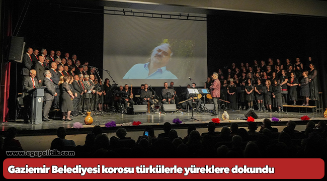 Gaziemir Belediyesi korosu türkülerle yüreklere dokundu
