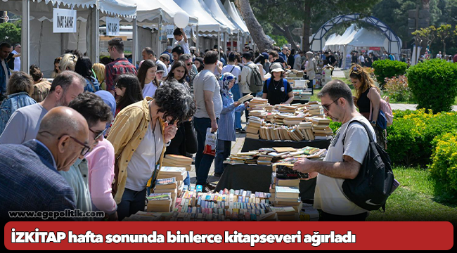 İZKİTAP hafta sonunda binlerce kitapseveri ağırladı