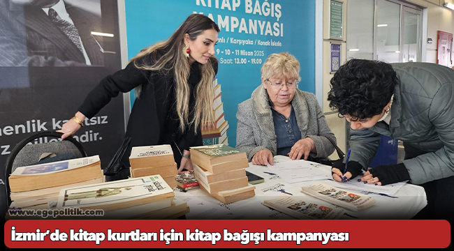 İzmir’de kitap kurtları için kitap bağışı kampanyası