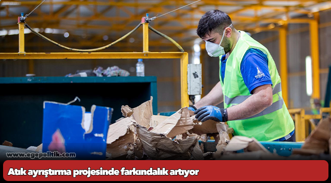 Atık ayrıştırma projesinde farkındalık artıyor