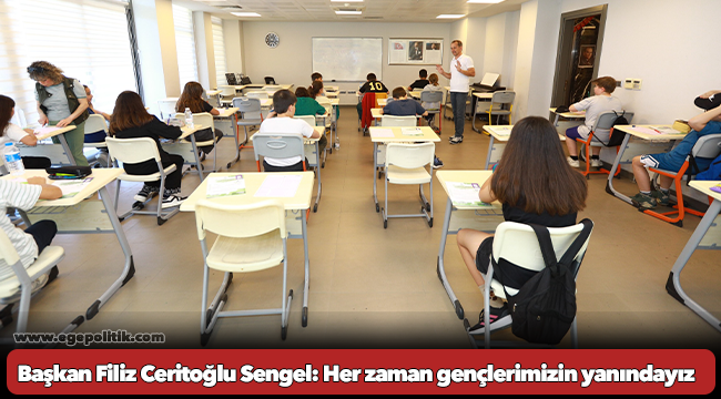 Başkan Filiz Ceritoğlu Sengel: Her zaman gençlerimizin yanındayız