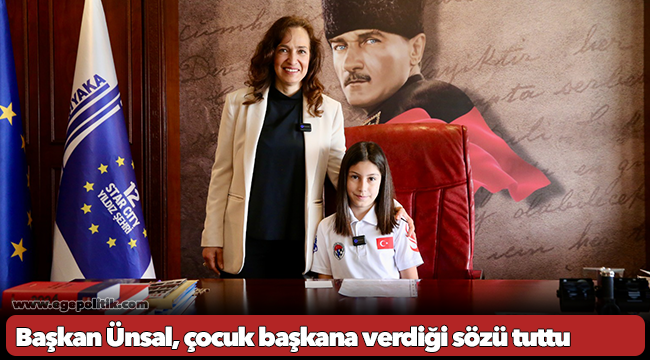 Başkan Ünsal, çocuk başkana verdiği sözü tuttu