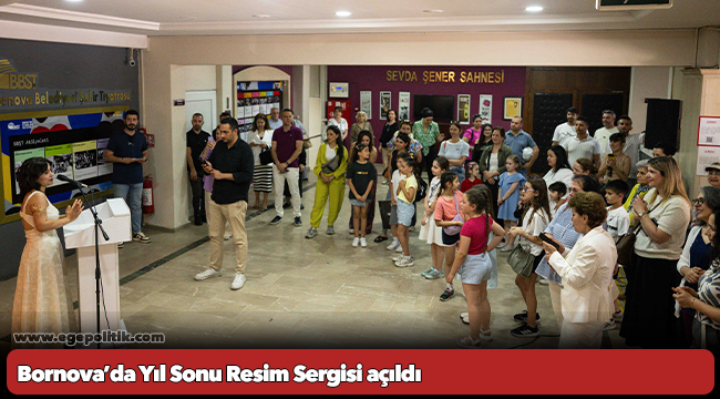 Bornova’da Yıl Sonu Resim Sergisi açıldı