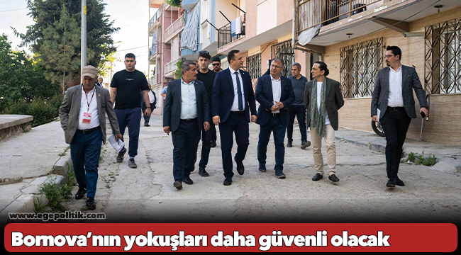 Bornova’nın yokuşları daha güvenli olacak