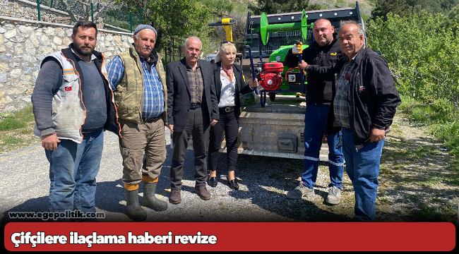 Çifçilere ilaçlama haberi revize