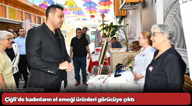 Çiğli’de kadınların el emeği ürünleri görücüye çıktı