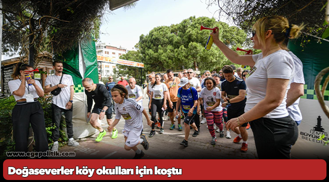 Doğaseverler köy okulları için koştu