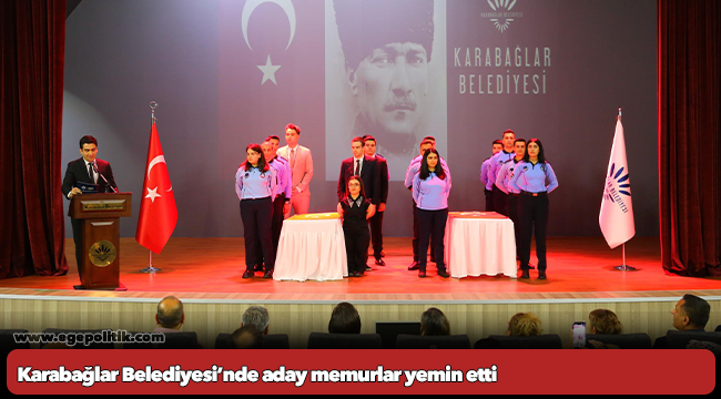 Karabağlar Belediyesi’nde aday memurlar yemin etti