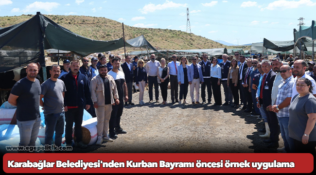 Karabağlar Belediyesi'nden Kurban Bayramı öncesi örnek uygulama