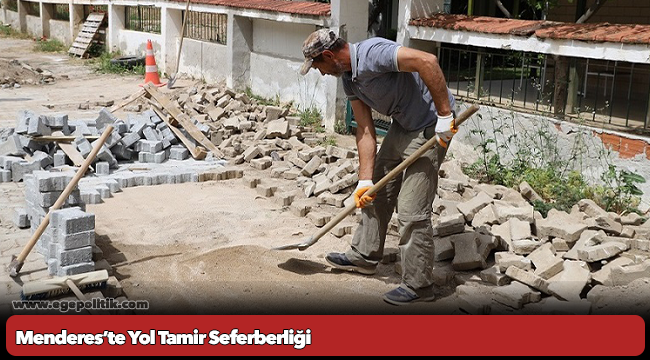 Menderes’te Yol Tamir Seferberliği