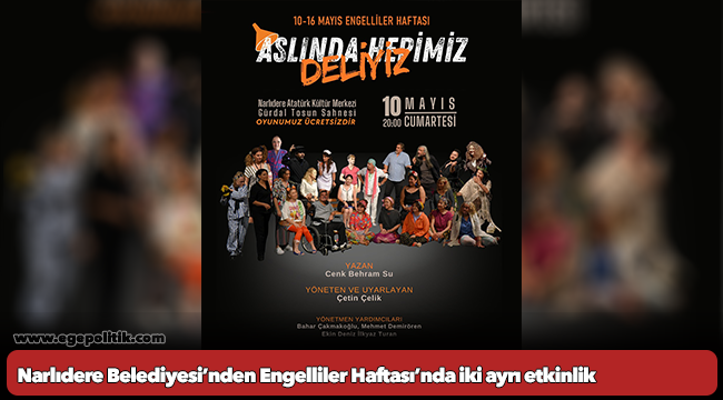 Narlıdere Belediyesi’nden Engelliler Haftası’nda iki ayrı etkinlik