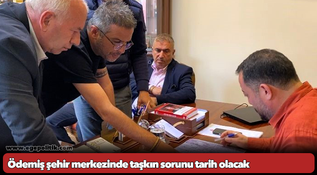 Ödemiş şehir merkezinde taşkın sorunu tarih olacak