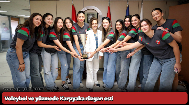 Voleybol ve yüzmede Karşıyaka rüzgarı esti