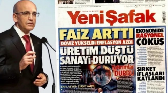 Yeni Şafak, Mehmet Şimşek&#039;e eleştirilerinin dozunu artırdı: &#039;Dayanabilirsen dayan Ali Cabbar&#039;