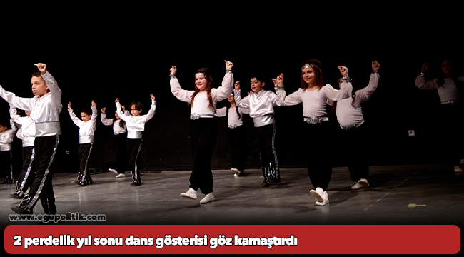 2 perdelik yıl sonu dans gösterisi göz kamaştırdı