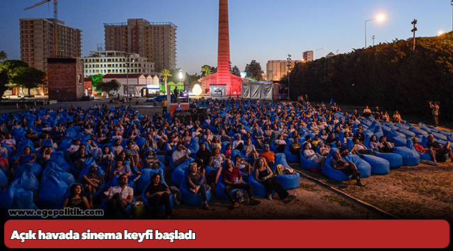 Açık havada sinema keyfi başladı