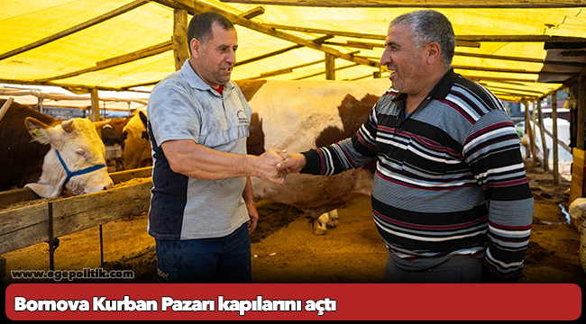 Bornova Kurban Pazarı kapılarını açtı