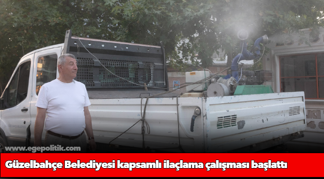 Güzelbahçe Belediyesi üç ay sürecek kapsamlı ilaçlama çalışması başlattı