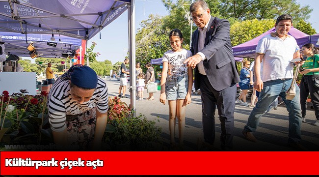 Kültürpark çiçek açtı