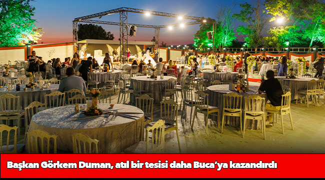 Başkan Görkem Duman, atıl bir tesisi daha Buca’ya kazandırdı