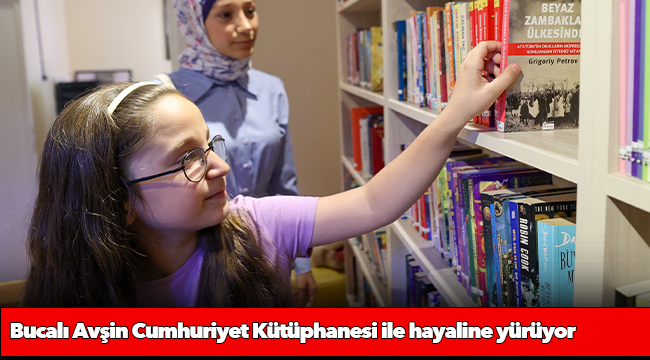 Bucalı Avşin Cumhuriyet Kütüphanesi ile hayaline yürüyor