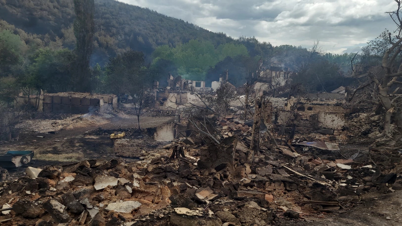 Yangın bölgelerinde hasar tespitler başladı... İşte ilk tespitler