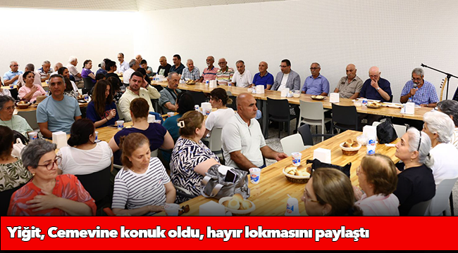 Yiğit, Cemevine konuk oldu, hayır lokmasını paylaştı