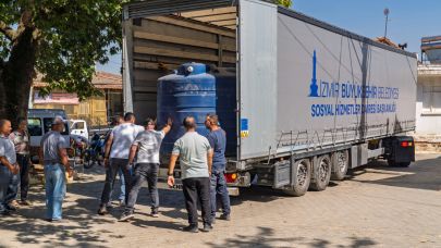 Büyükşehir yanan köylere can suyu oluyor