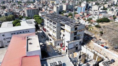 Eşrefpaşa Hastanesi inşaatı beşinci kata ulaştı