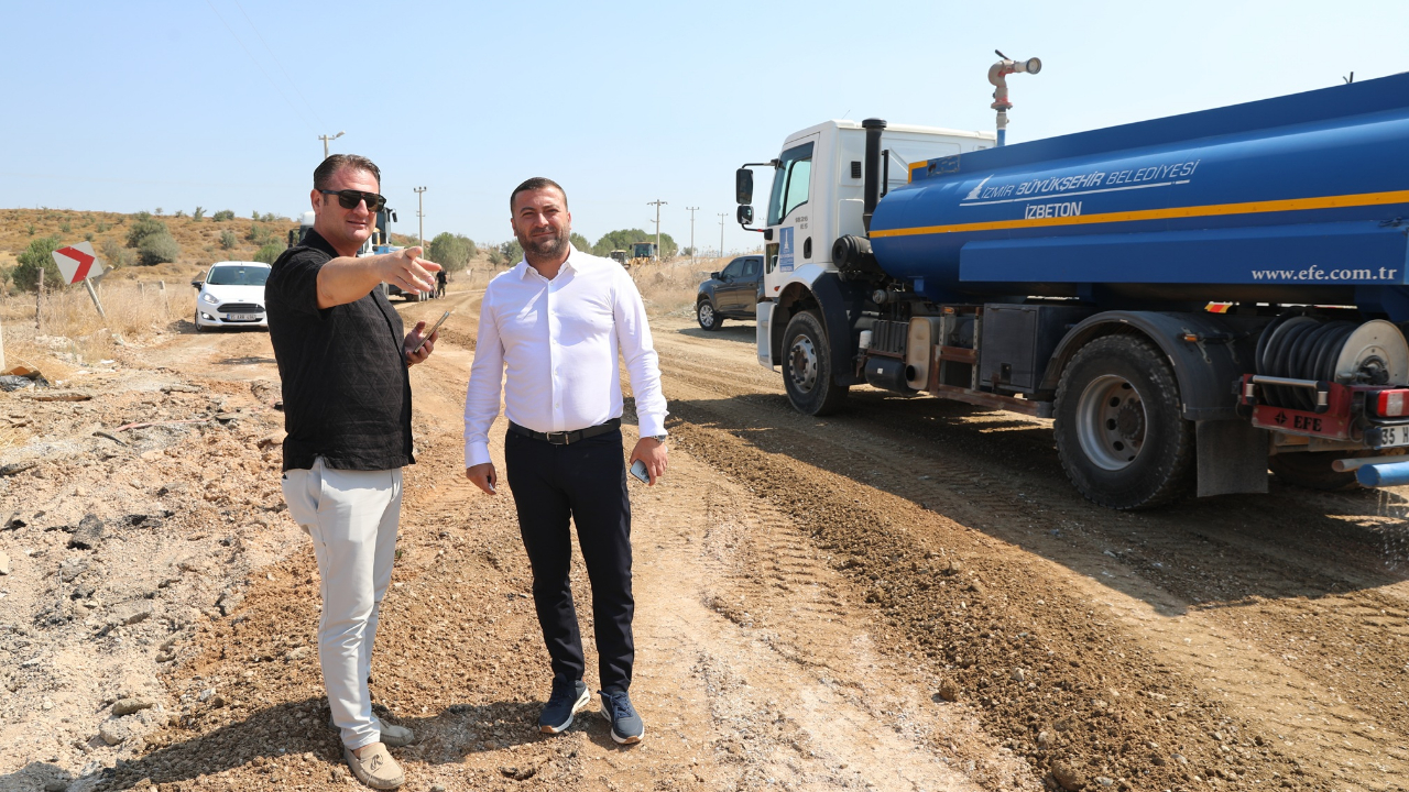 Seferihisar’da 2 kilometrelik yol yenileme çalışması başladı