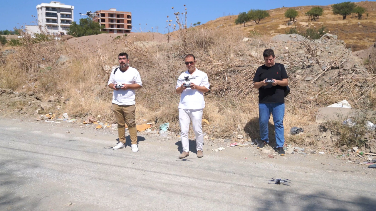 Seferihisar Belediyesi’nden drone destekli kaçak hafriyat denetimi