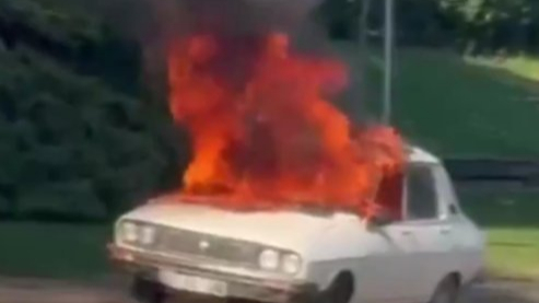 TBMM önünde 'beyaz Toros'u ateşe veren kişi tutuklandı