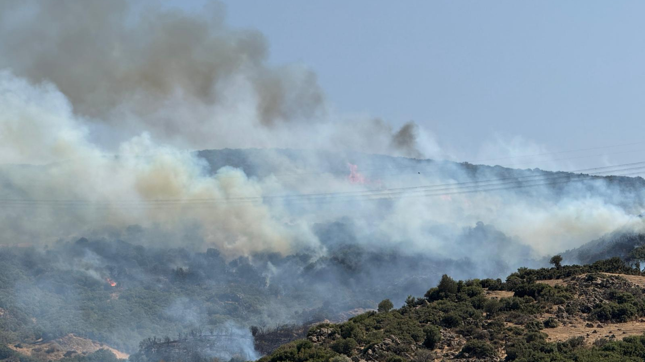 İzmir İtfaiyesi Aliağa’daki yangına müdahale ediyor