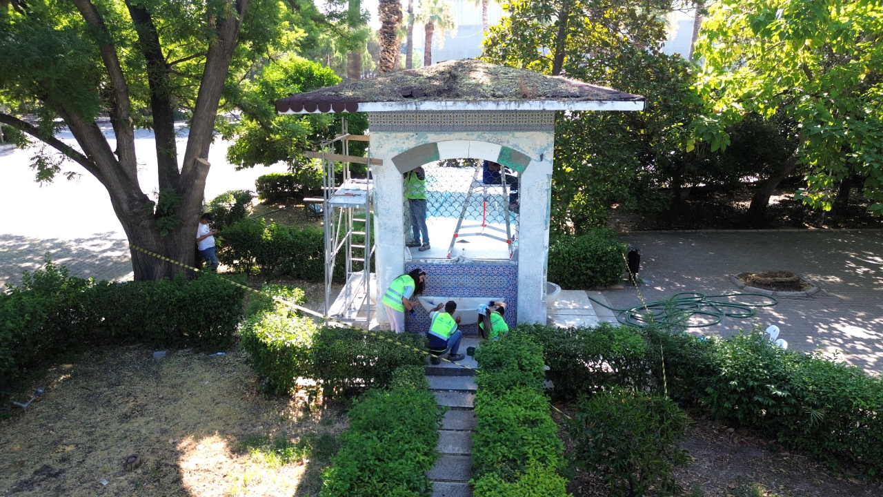 Kültürpark’ın tarihi çeşmesi 94’üncü İEF’ye hazır