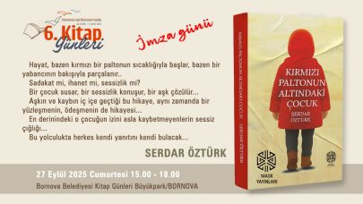 Bornova’da Kitap Günleri: Serdar Öztürk okurlarıyla buluşacak