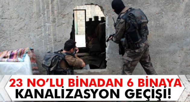 23 No’lu binadan 6 binaya kanalizasyon geçişi!