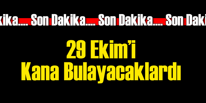 29 Ekim'i Kana Bulayacaklardı