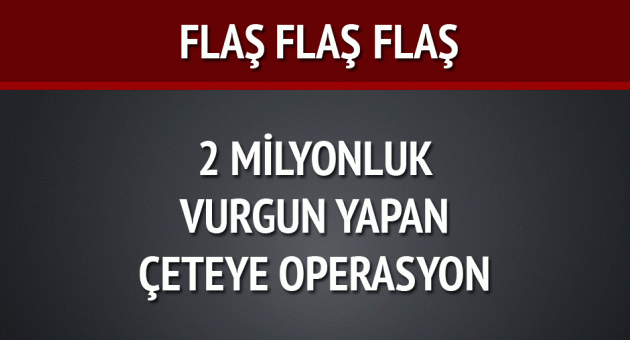 2 milyonluk vurgun yapan siber çeteye operasyon