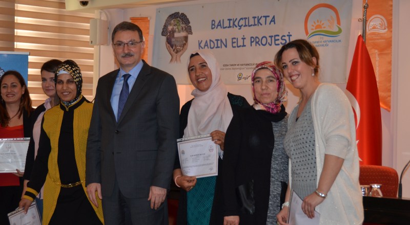 ''Balıkçılıkta Kadın Eli Projesi'', Sertifika Dağıtım Töreni İle Tamamlandı