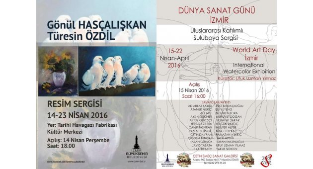 ''Dünya Sanat Günü'' sergiyle kutlanıyor