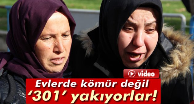 'Evlerde kömür değil 301 yakıyorlar'