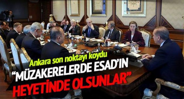 'YPG müzakerelerde Esad heyetinde olsun'