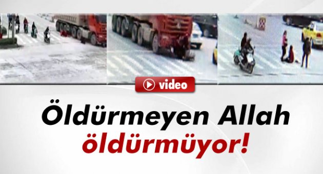 3 kadın kamyonun altında kalmaktan son anda kurtuldu